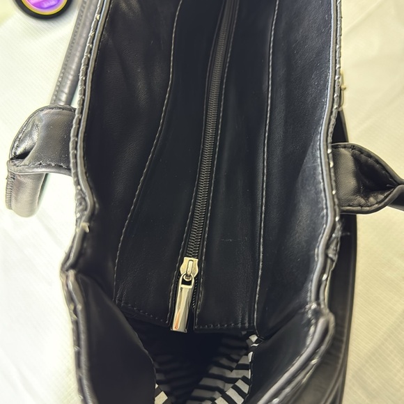 Marlon Black & Silver Tote/Shoulder Bag NWOT - Picture 6 of 8